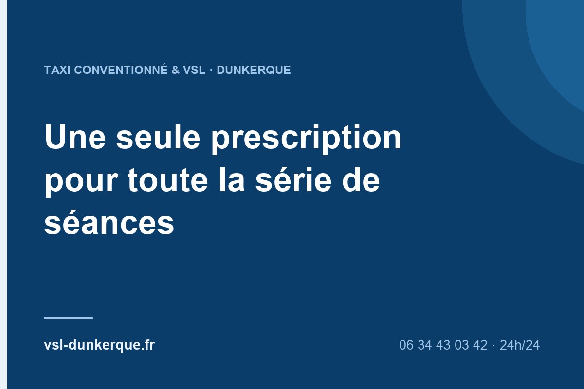 Patient de Dunkerque conduit à ses séances de radiothérapie à Lille en taxi conventionné